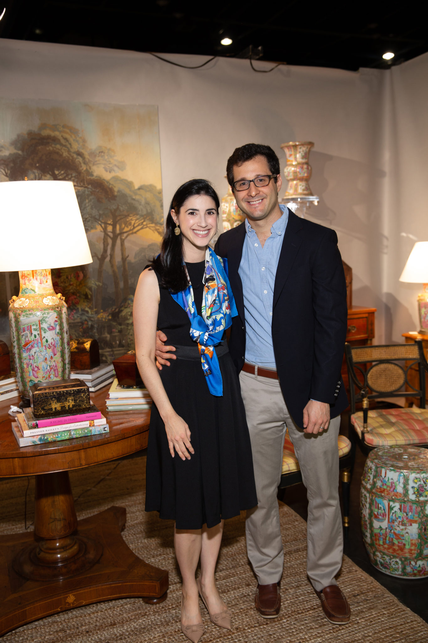 Jessica & Ori Lev (Jessica Lev Antiques); Photo by Jenny Antill (Photo by Jenny Antill Clifton)