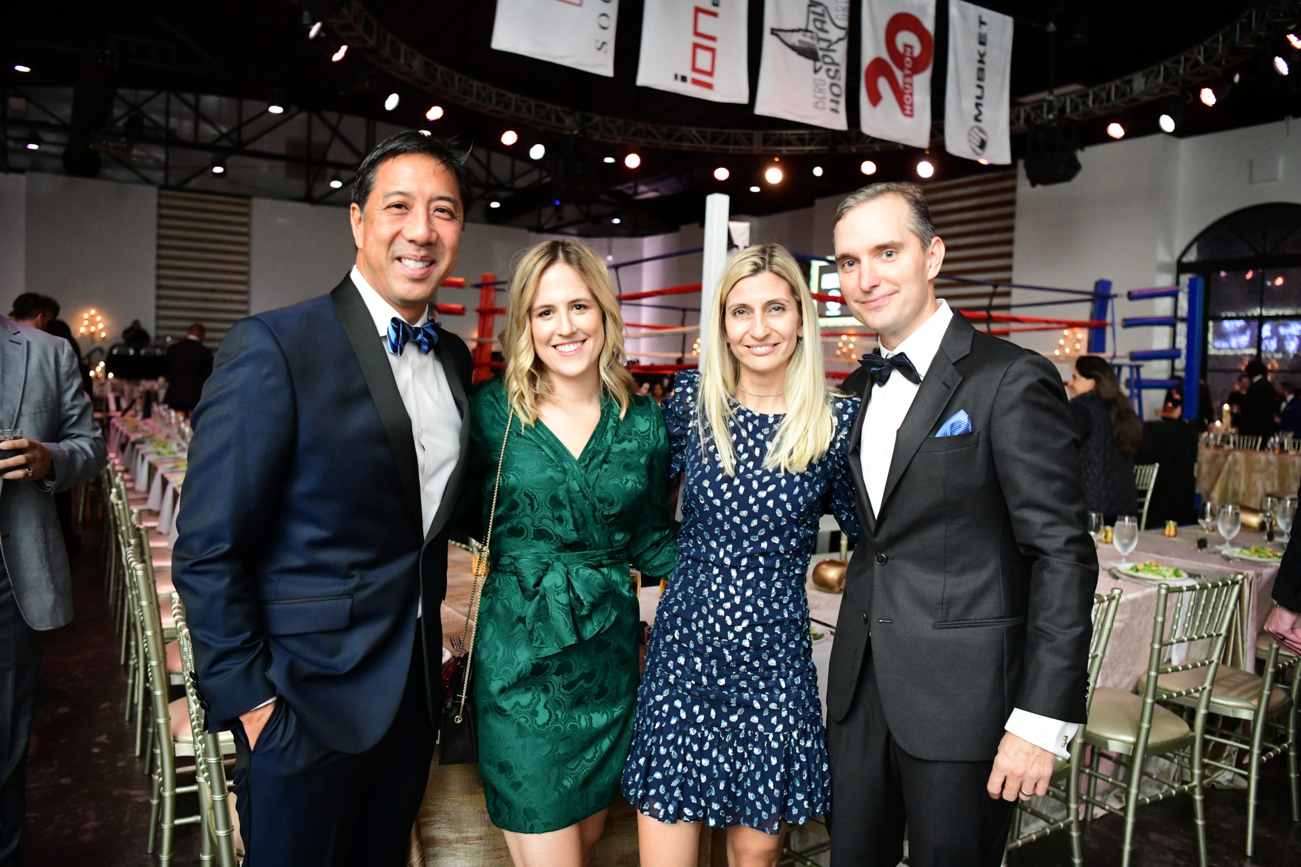 Black Tie Boxing Kevin Lee, Brooke Lee, Iva Knobbe, Curtis Knobbe (Photo by Daniel Ortiz)