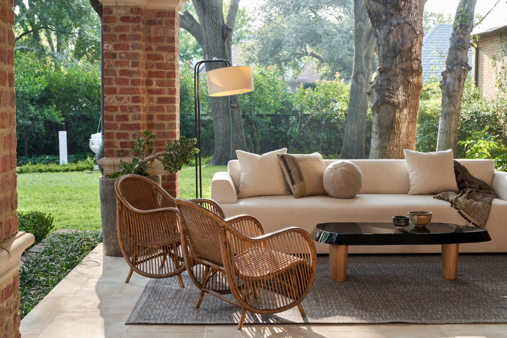Covered porch designed by Kevin Spearman Design Group.  (Photo by Stephen Karlisch)
