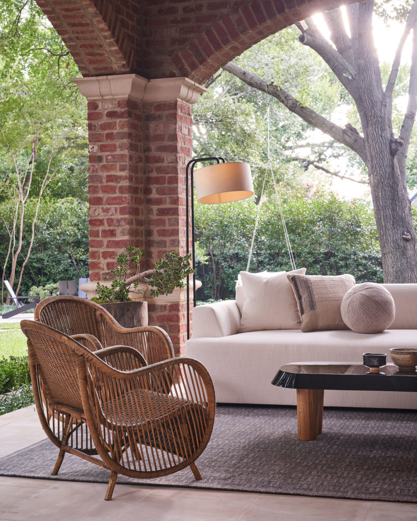 Covered porch designed by Kevin Spearman Design Group.  (Photo by Stephen Karlisch)