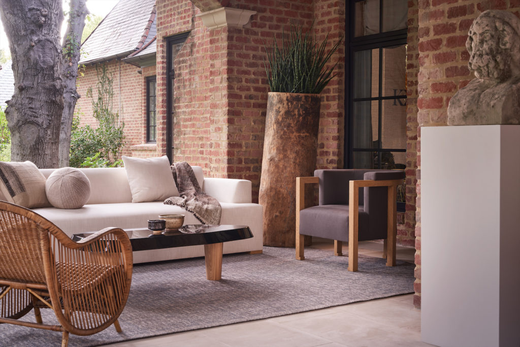 Covered porch designed by Kevin Spearman Design Group.  (Photo by Stephen Karlisch)