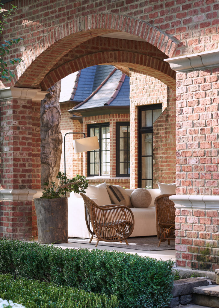 Covered porch designed by Kevin Spearman Design Group.  (Photo by Stephen Karlisch)