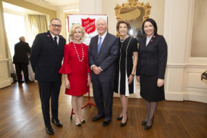 Salvation Army luncheon Major Zach Bell, Ann Bookout, Thurmon and Lilly Andress, Shelley Bell