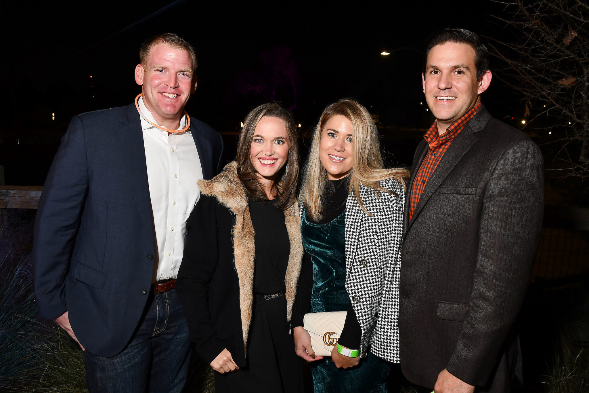 Matt & Erika Priest, Erica & Chris Jousan (Photo by Dave Rossman)