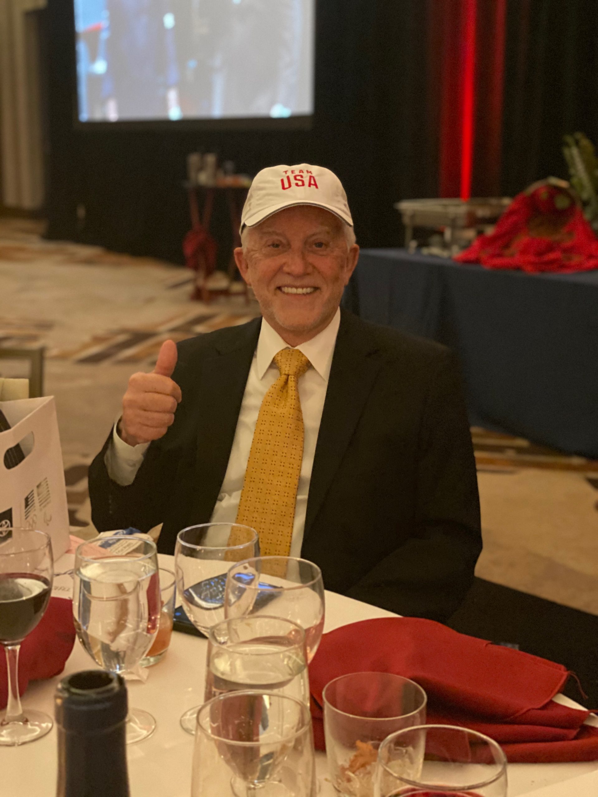 Olympics Package winner Tom Lamphere