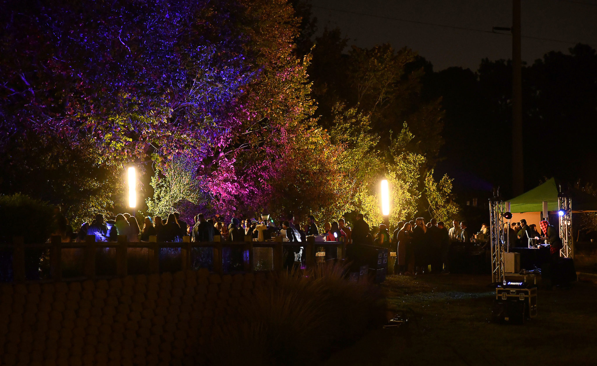 The scene at the Urban Wild Bridge Bash "Glow in the Park" at Memorial Park (Photo by Dave Rossman)