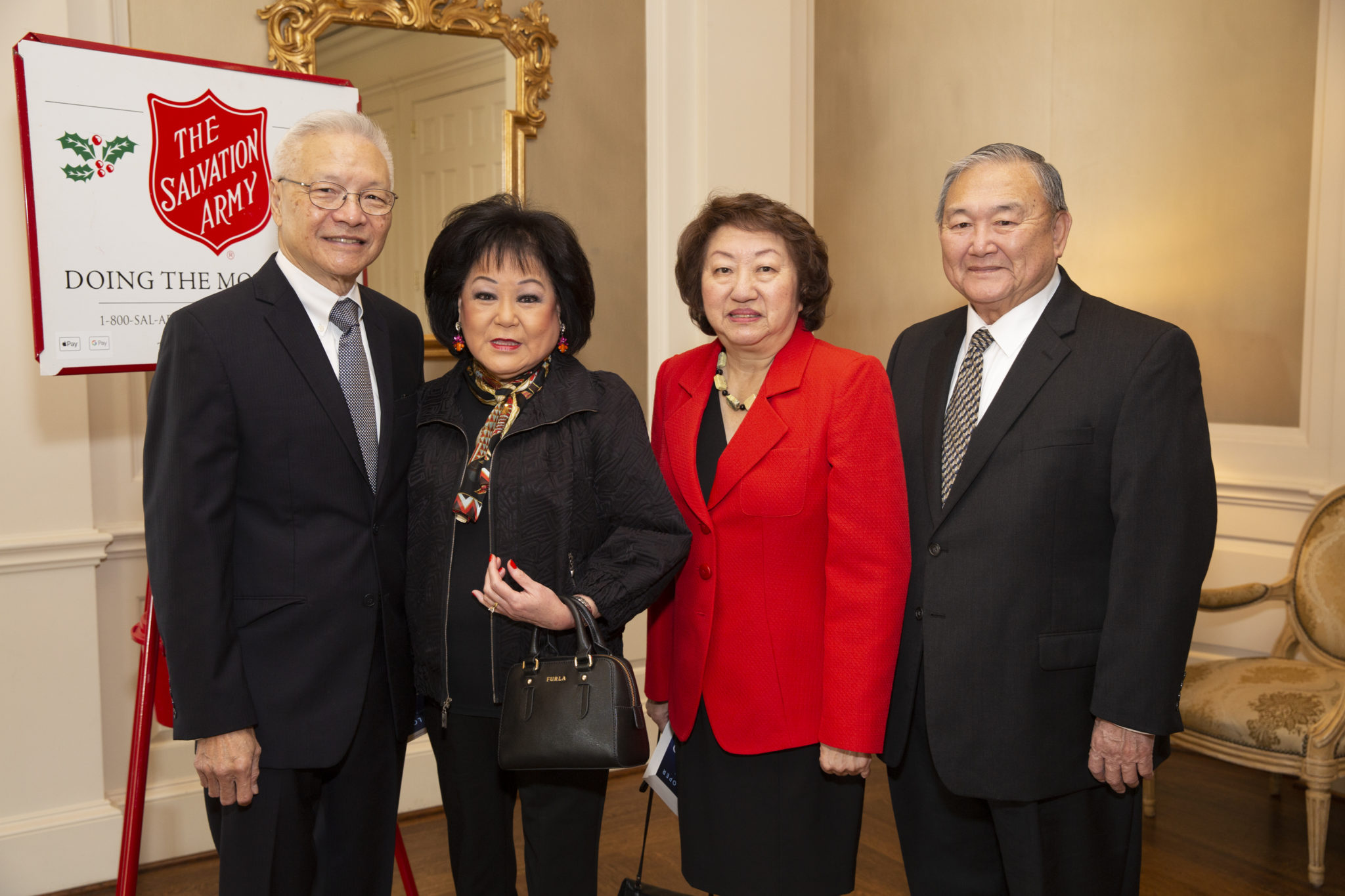 Salvation Army luncheon  Victor and Peggy Lum, Judy and Bellford Chung