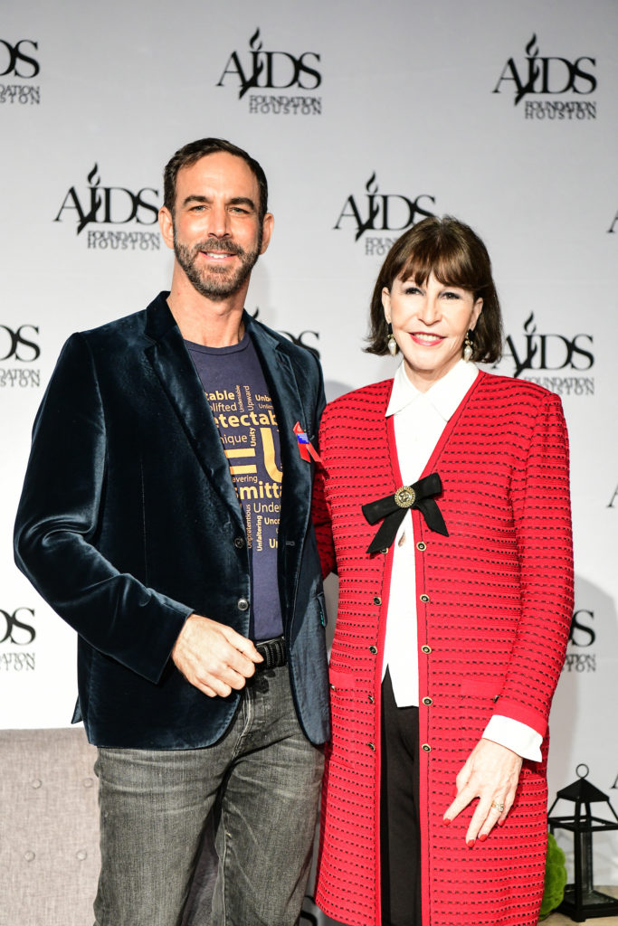 Honoree Bruce Richman, Shelby Hodge, namesake of the Shelby Hodge Vision Award (Photo by Daniel Ortiz)