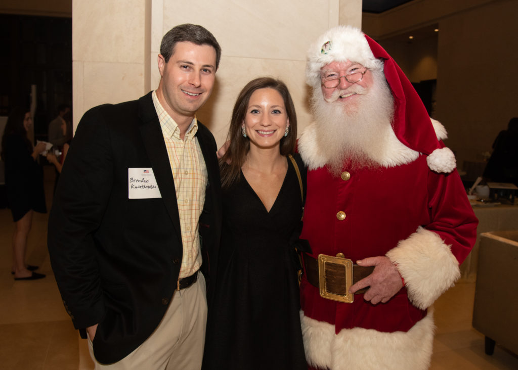 Brendan & Susie Kwiatkowski, Santa Claus  (Photo by Grant Miller for the George W. Bush Presidential Center)