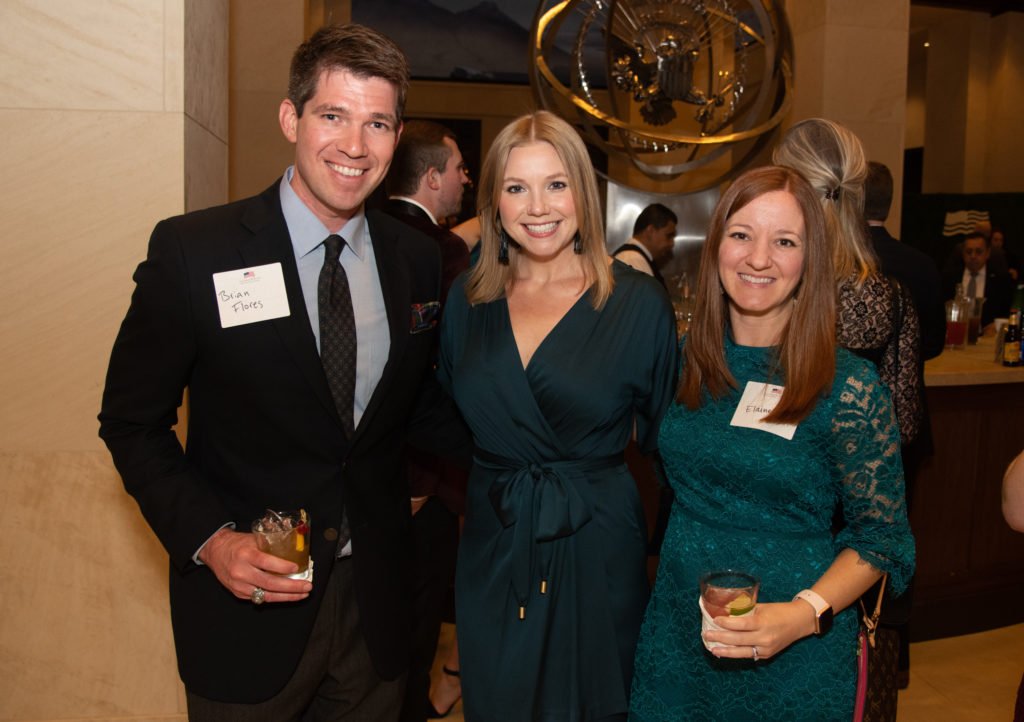 Brian Flores, Susan Watkins, Elaine Flores (Photo by Grant Miller for the George W. Bush Presidential Center)