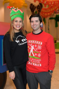 BBHLF YPG Tacky Sweater Party, Alexa Bode & Andrew Gauthie (Photo by Michelle Watson/CatchlightGroup.com)