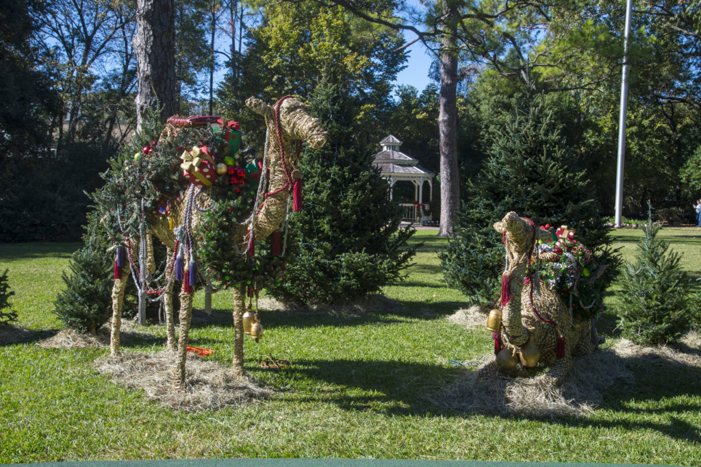 Camels in the Meadow recall the travels of the three wise men carrying gold, frankincense and myrrh. (Photo courtesy The Houstonian Hotel, Club & Spa)