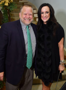 Cary Dunham and Jess Rogers at the “A Celebration of Reading 2020 Author Announcement and Holiday Party” at the home of Susan Sarofim Thursday Dec. 12, 2019.(Dave Rossman photo) (Photo by Dave Rossman)