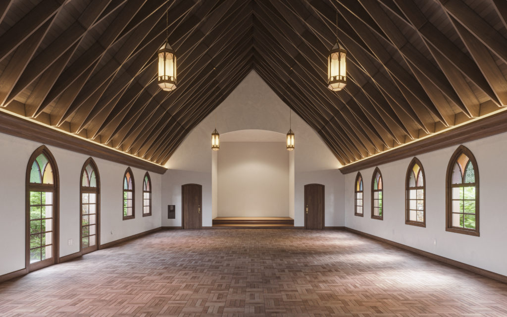 The chapel at the Commodore Perry Estate (Photo by Commodore Perry Estate/Auberge Resorts Collection)