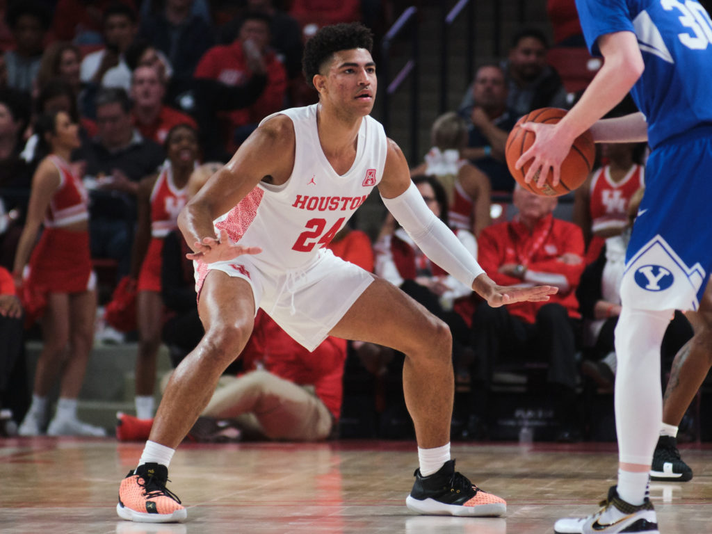 Quentin Grimes already knows that defensive intensity needs to be a given at UH. (Photo by F. Carter Smith)