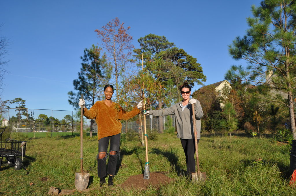 Volunteers make it happen. (Photo by Trees for Houston)