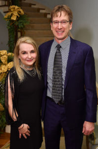 Faith and Blair Parker at the “A Celebration of Reading 2020 Author Announcement and Holiday Party” at the home of Susan Sarofim Thursday Dec. 12, 2019.(Dave Rossman photo) (Photo by Dave Rossman)