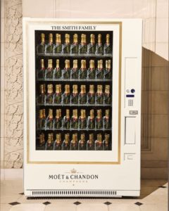 Moet Chandon Champagne vending machine