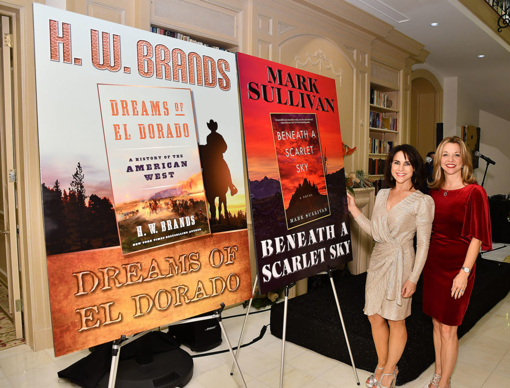 Maria Bush and Julie Baker Finck at the “A Celebration of Reading 2020 Author Announcement and Holiday Party” at the home of Susan Sarofim Thursday Dec. 12, 2019.(Dave Rossman photo) (Photo by Dave Rossman)