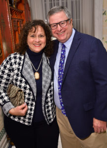 Michelle and Steve Maislin at the “A Celebration of Reading 2020 Author Announcement and Holiday Party” at the home of Susan Sarofim Thursday Dec. 12, 2019.(Dave Rossman photo) (Photo by Dave Rossman)