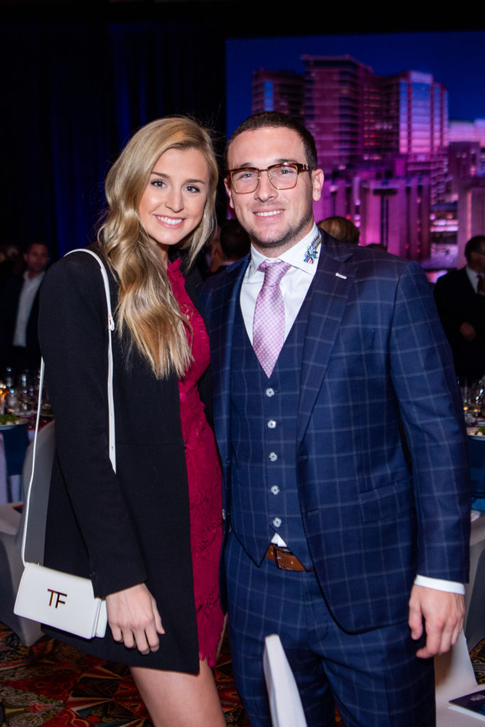 Alex Bregman showed up with his girlfriend Reagan Howard to see his owner get honored. (Photo by Michelle Watson/CatchLightgroup.com)