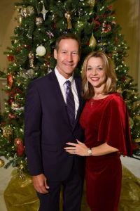Julie Baker Finck and Ron Finck at the “A Celebration of Reading 2020 Author Announcement and Holiday Party” at the home of Susan Sarofim Thursday Dec. 12, 2019.(Dave Rossman photo) (Photo by Dave Rossman)