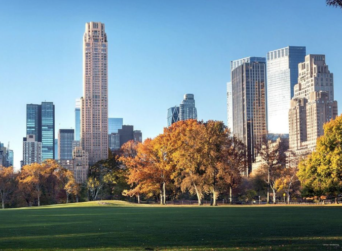 The 70-story 220 Central Park South boasts the most expensive residential sale in U.S. history. (Douglas Elliman photo)