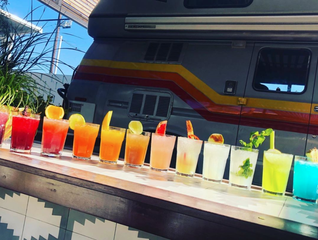 Desert Racer is Nick Badovinus' latest restaurant and bar concept. Courtesy of Desert Racer via Instagram