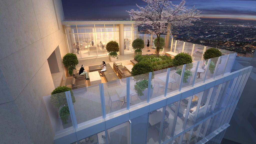 The Preston's sky lounge is on the very top floor, giving every one access to the high-rise's most impressive views.