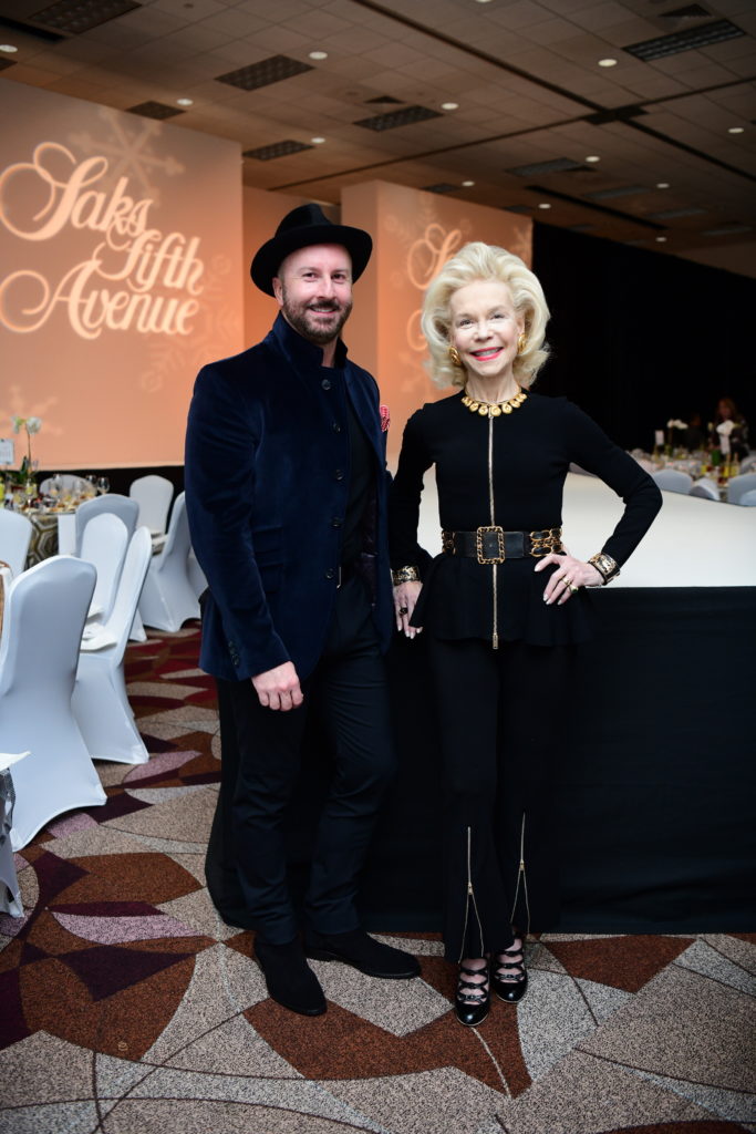 Tony Bradfield and Lynn Wyatt at the 2019 Houston Ballet Nutcracker Market Saks Fifth Avenue luncheon (Photo by Daniel Ortiz)