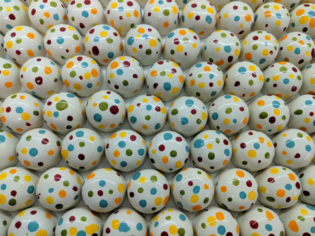 Takashi Murakami-style bonbons by Maravilla Cacao. 