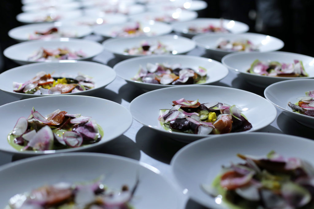 Food served at the party 