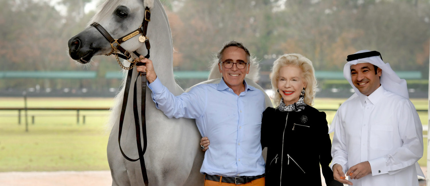 HARIRY AL SHAQAB / MICHAEL BYATT / LYNN WYATT / RASHID AL DEHAIM (Photo by Stuart Vesty)