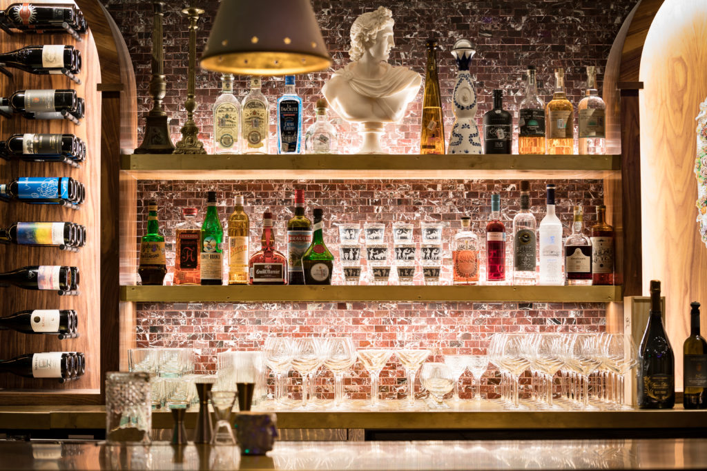 There are tons of cocktails, champagne, and wine to choose from. (Photo by Manny Images)