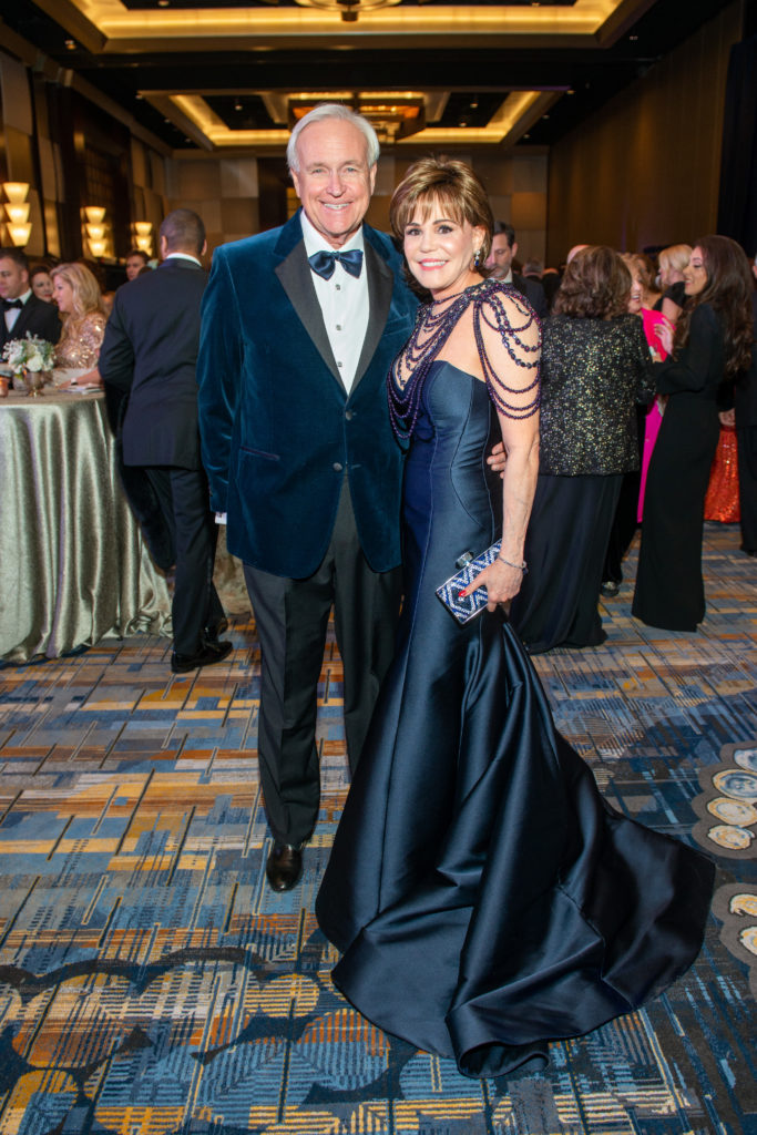 Bill King & Hallie Vanderhider in Moniqu Lhuillier (Photo by Jacob Power)