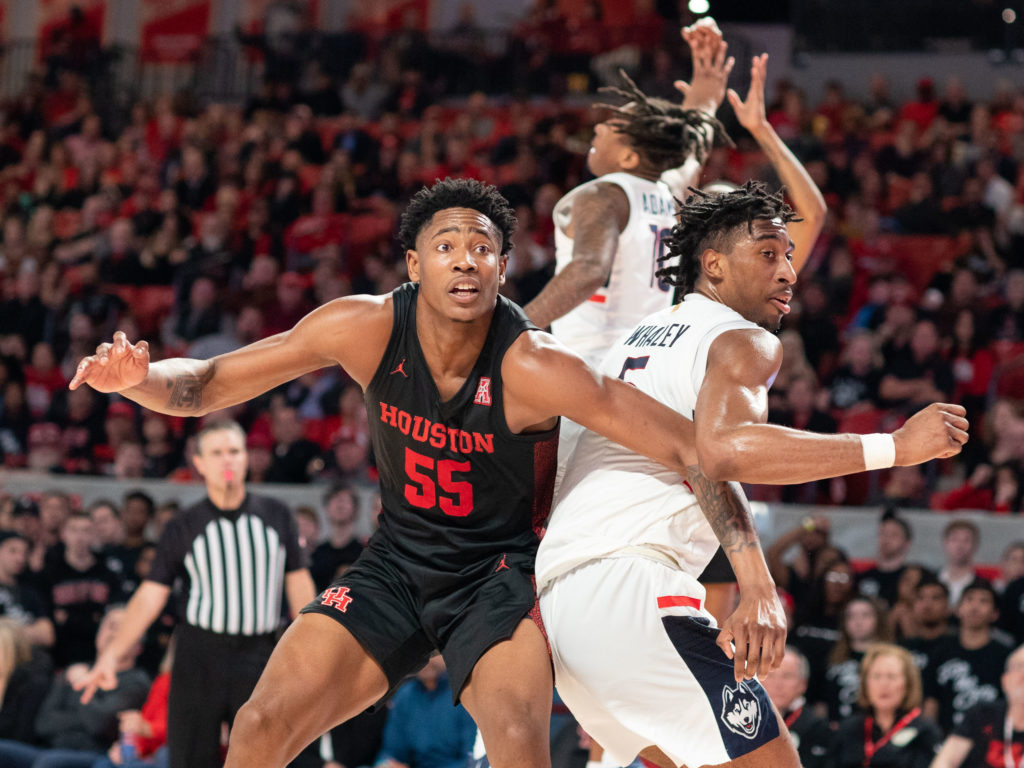 Brison Gresham has turned into an impact player for the University of Houston. (Photo by F. Carter Smith)