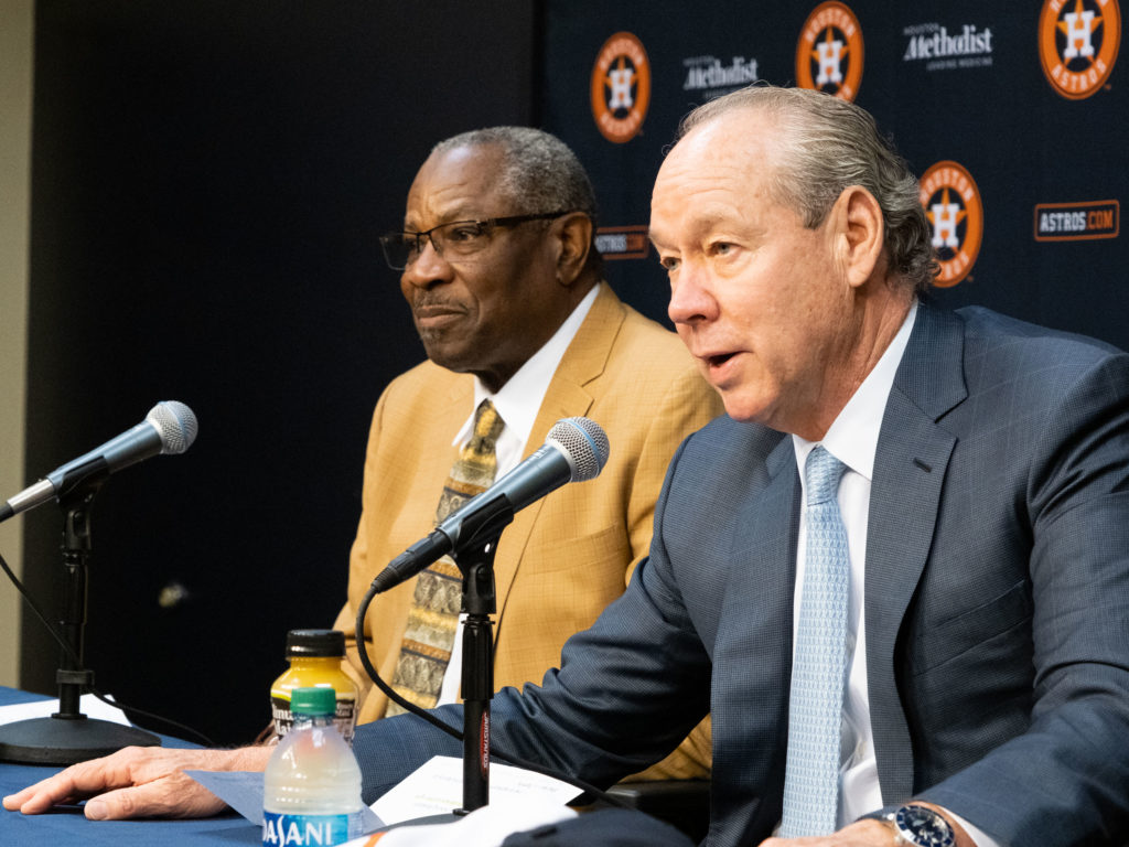 Dusty Baker and Jim Crane need each other in this weird new Houston Astros reality. (Photo by F. Carter Smith)