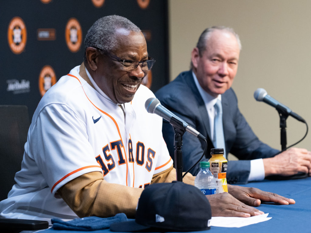 Jim Crane interviewed a lot of candidates, but he quickly centered on Dusty Baker a few years ago. (Photo by F. Carter Smith)