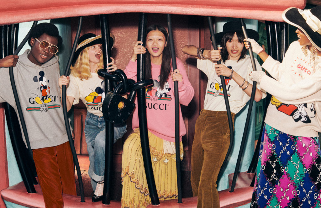Gucci ambassadors shot the campaign at Disneyland. (Photo Courtesy of Disney x Gucci, shot by Harmony Korine) (Photo by Disney x Gucci, shot by Harmony Korine)