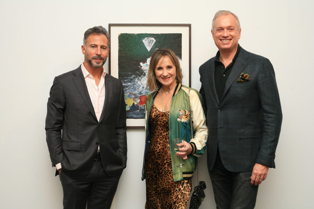Enrique Martínez Celaya, Kimberly & Scott Bayley (Photo by Chris P. Bachman)