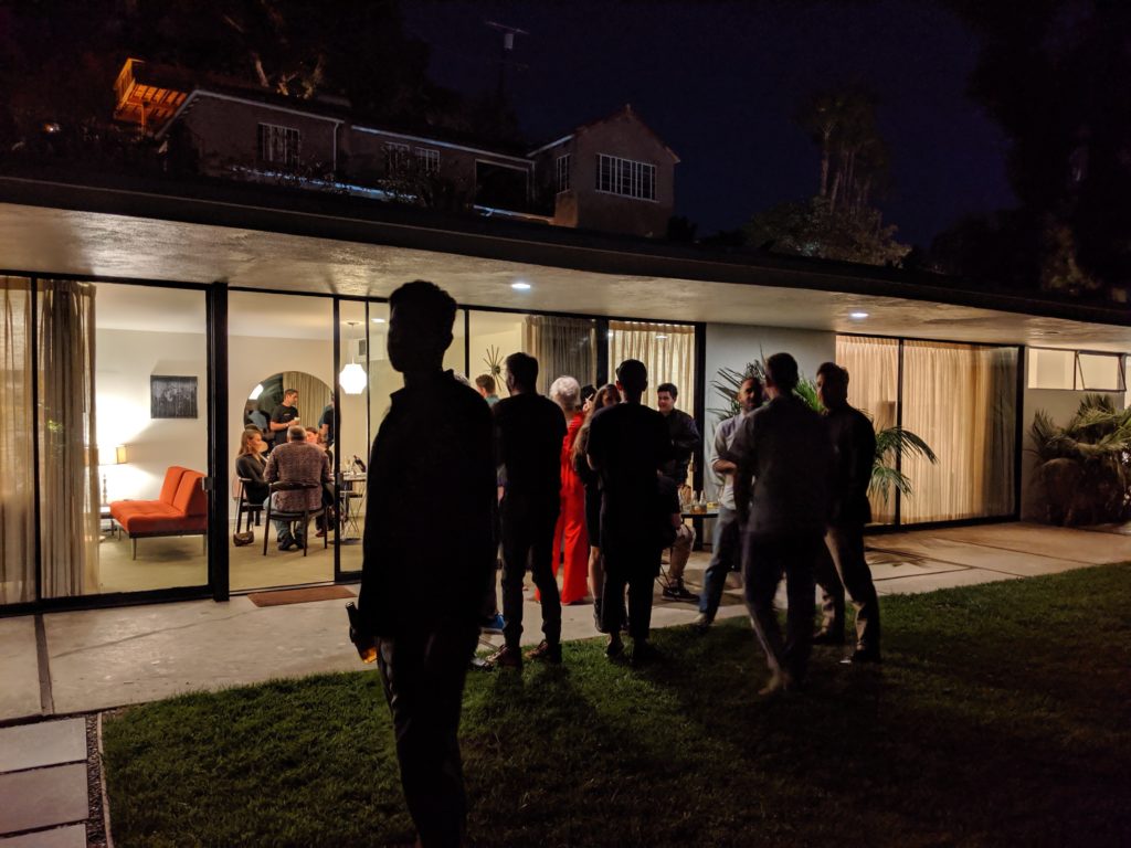 The decisive moment: dealer London Ham says, "This photo was taken by my friend/cinematographer Luis Gonzales to show me the strength of the Google Pixel phone camera. He has an amazing eye and this image pretty much sums up the whole night, snapped right as things were beginning to wind down. I'm the foremost shadow, catching my breath for the first time since we checked in and plotting my 5 am trip to the pool."