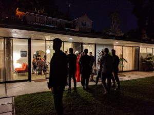 Michael Bevilacqua’s “How to Disappear (Born to Die)” and “How to Disappear (Moan a Lisa),” 2019 installed in the master bedroom, curated by Blank Check’s London Ham at L.A. haute spot Chateau Marmont.