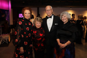 The Gordy Opening gala Isla Reckling, Fran Fauntleroy, Trip Carter, Nancy Allen; Photo by Priscilla Dickson
