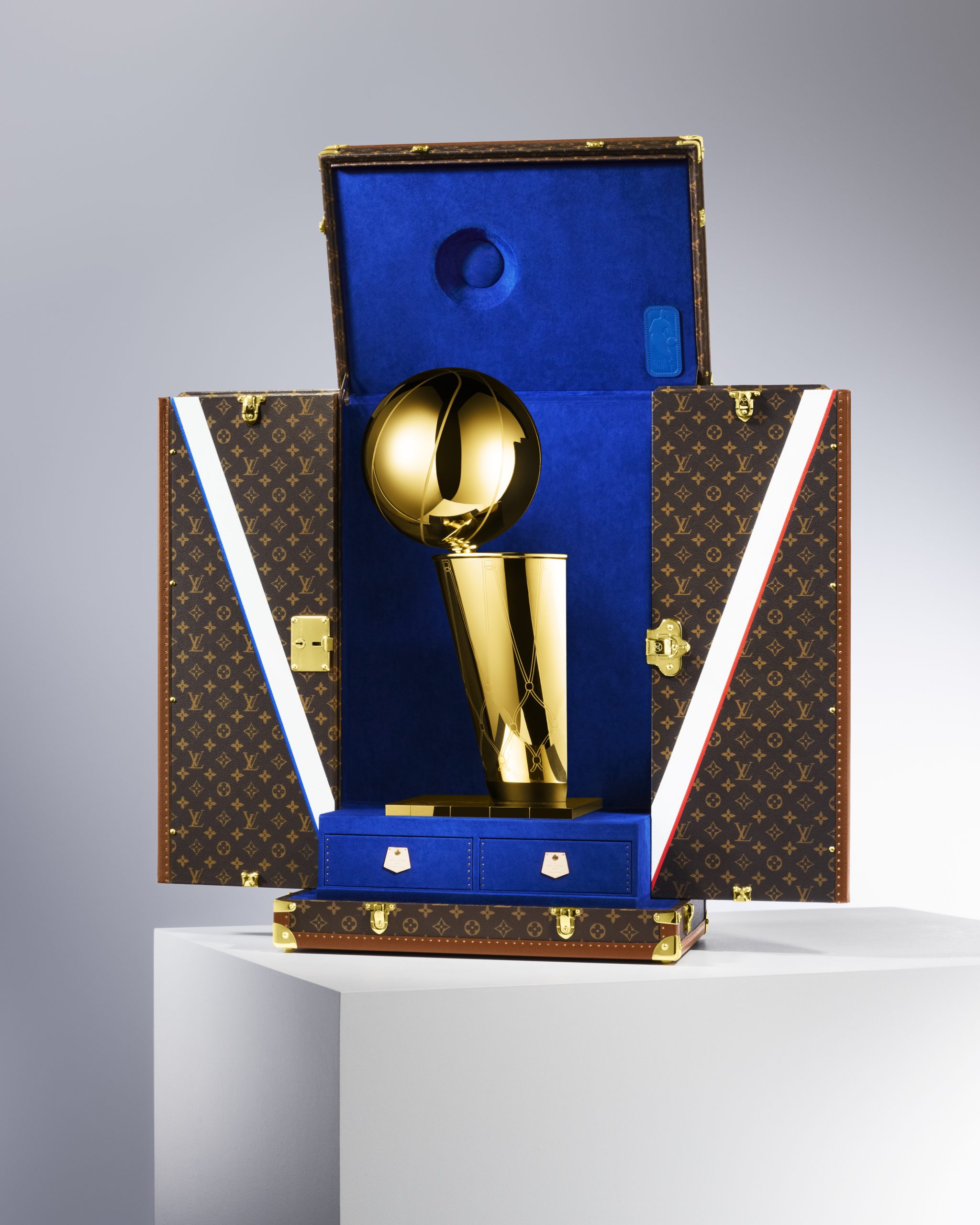 2021 NBA Finals Larry O'Brien Trophy Awarded in Louis Vuitton