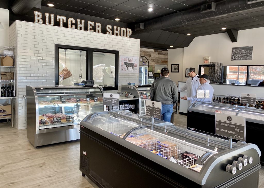 Cases are stocked with grab and go items, or request your meats cut to your own specifications. 