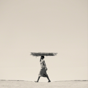 Marti Corn’s “Road to Nowhere #4 (9487),” 2016, features the Houston photographer’s ongoing series documenting the African refugee crisis; proceeds fund Corn’s humanitarian/activist work in Kakuma, Kenya, for the Lost Boys & Girls, as well as young photographers.