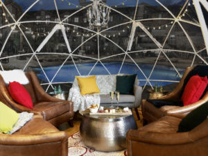 Waldorf Astoria’s igloo is a drinking retreat.