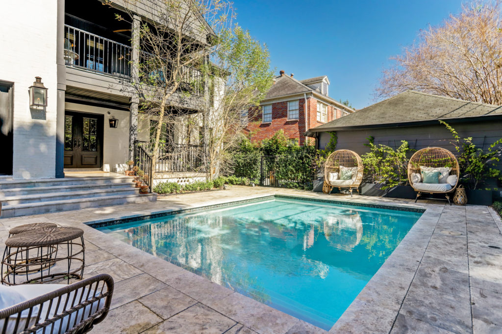 The Boulevard Oaks home is designed for indoor/outdoor living, Houston weather permitting. (Photo by TK Images)