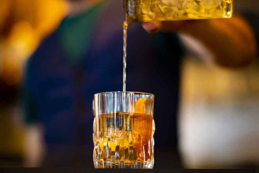 The Yardbird Old Fashioned has a pork belly-infused bourbon. (Courtesy of Yardbird Southern Table & Bar)