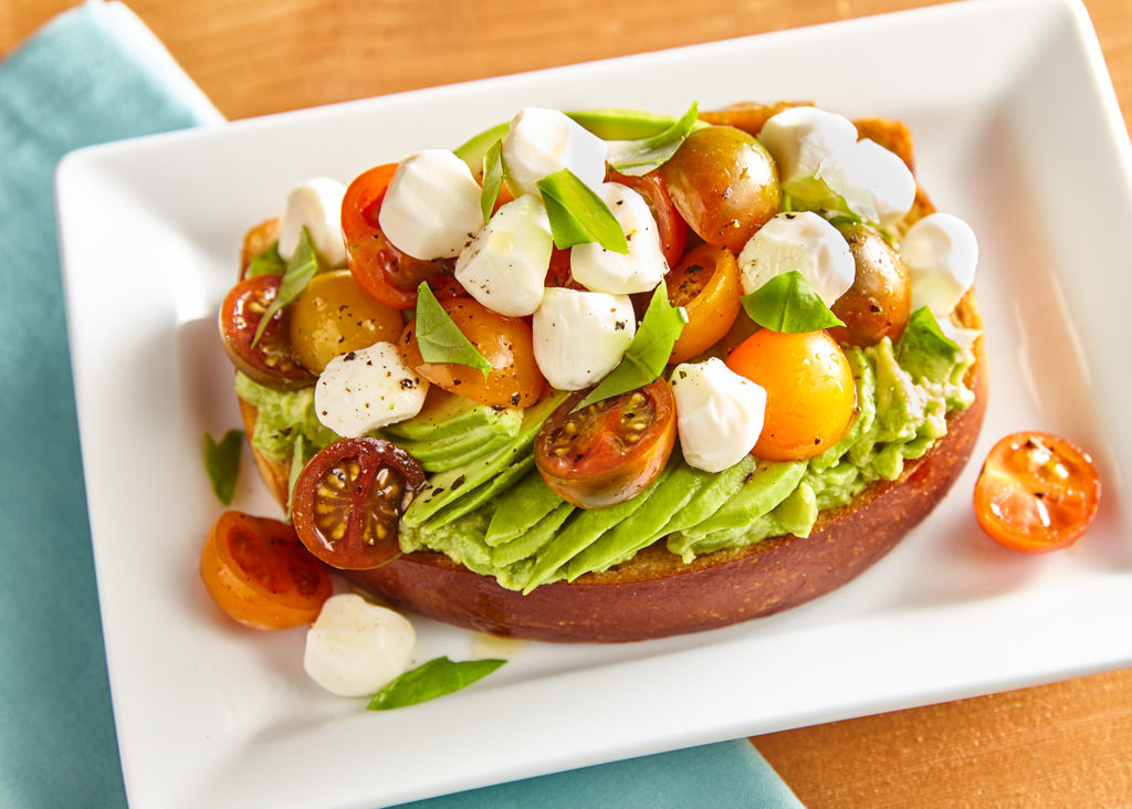 Caprese avocado toast at AvoEatery.